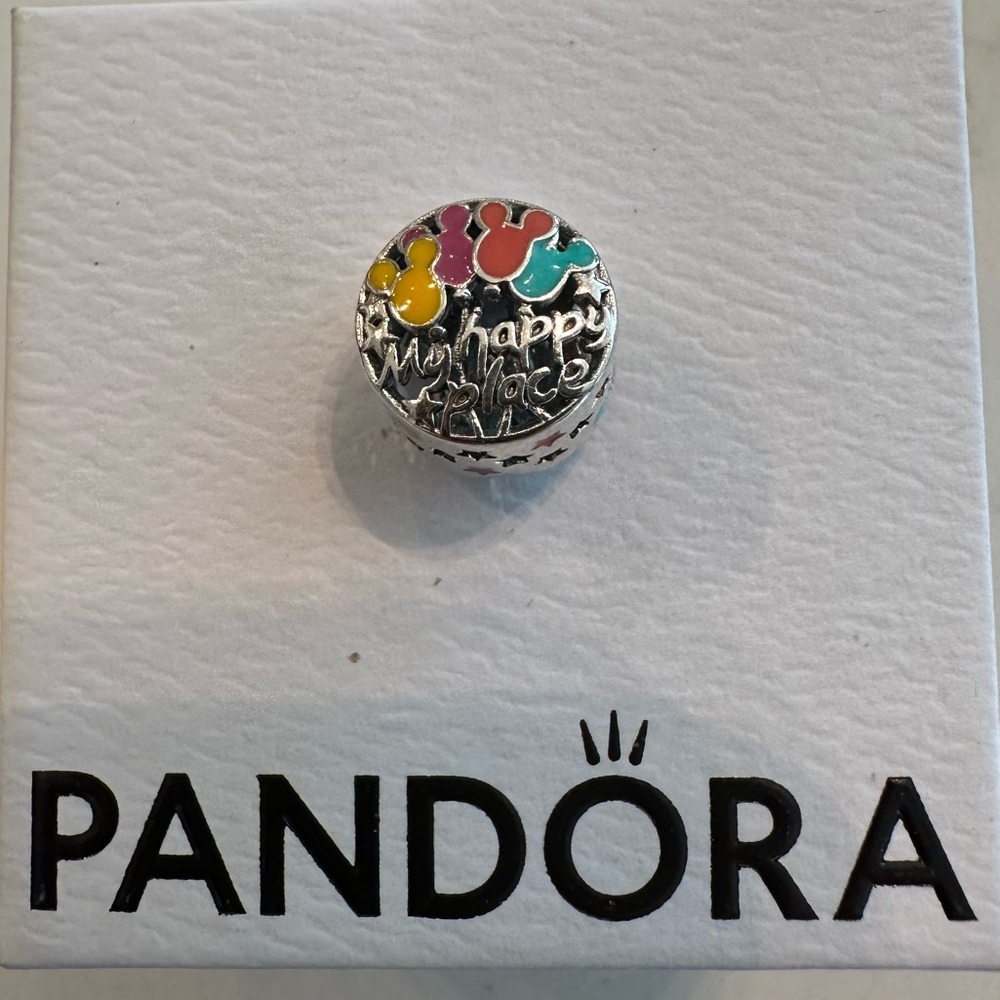NWOT Disney My Happy Place Charm - Disney Parks Exclusive Sterling Silver 925